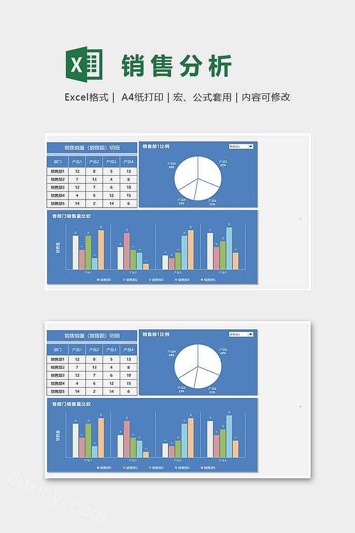 销售分析可视化表格