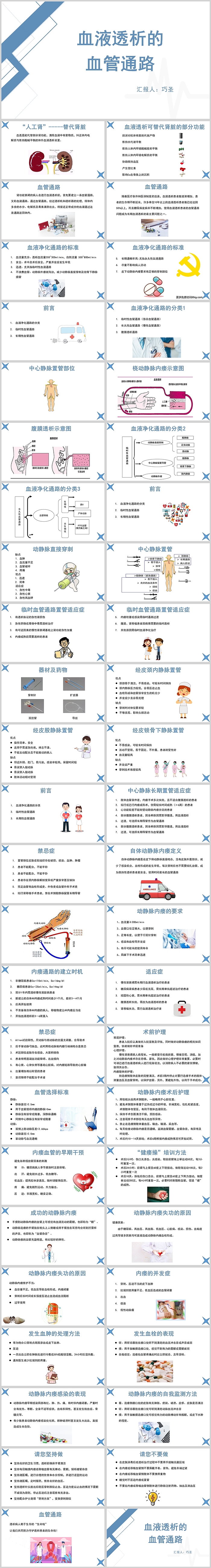 血液透析的血管通路护理查房PPT模板