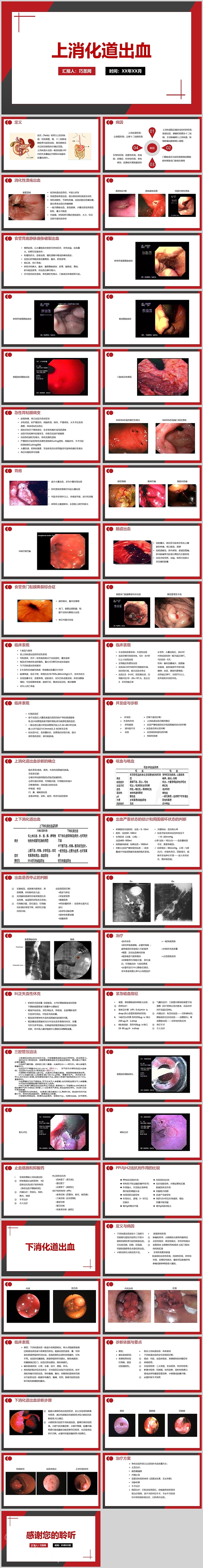 精美上消化道出血护理查房PPT模板