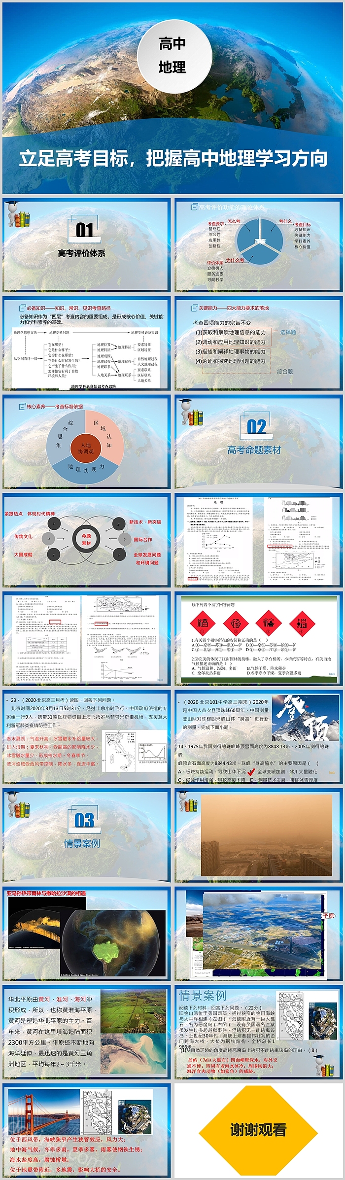 高中地理开学第一课PPT课件