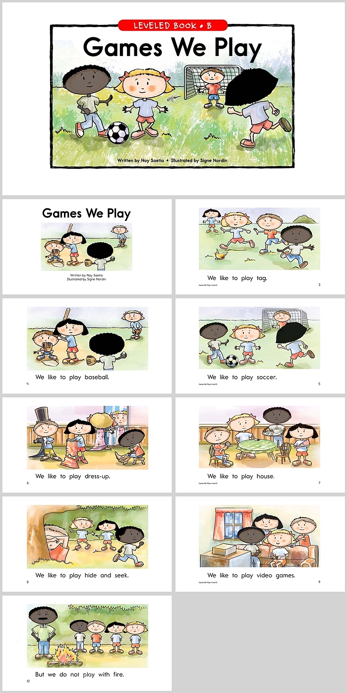 《Games We Play》英文绘本故事PPT课件