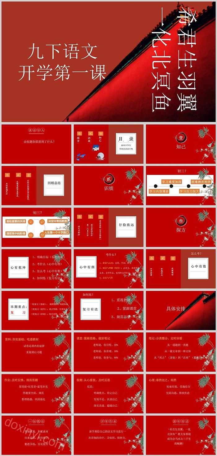 希君生羽翼一化北冥鱼九下语文开学第一课ppt课件