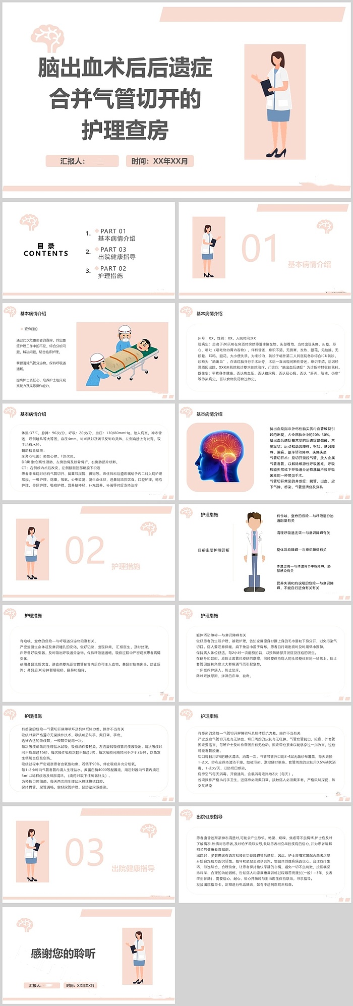 脑出血术后后遗症合并气管切开病人的个案分享护理查房ppt课件（最新版）