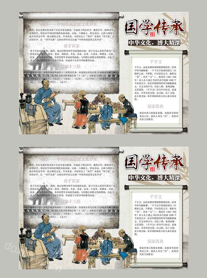中华文化国学传承手抄报