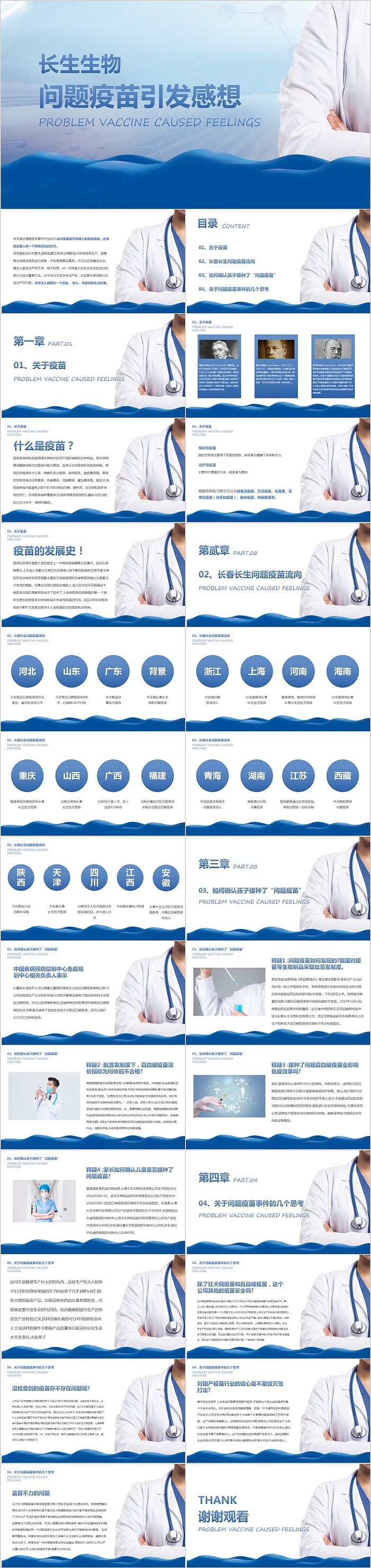 长生生物问题疫苗引发感想PPT模板