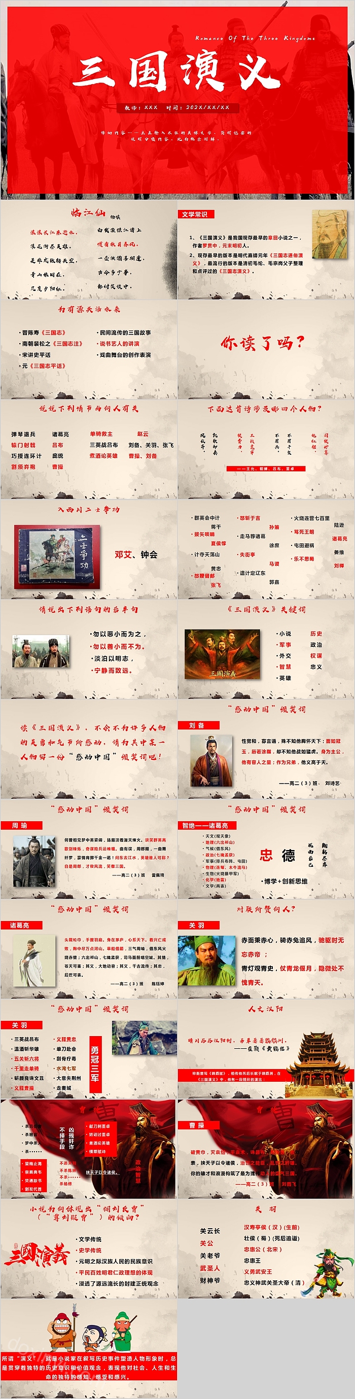 名著阅读《三国演义》PPT