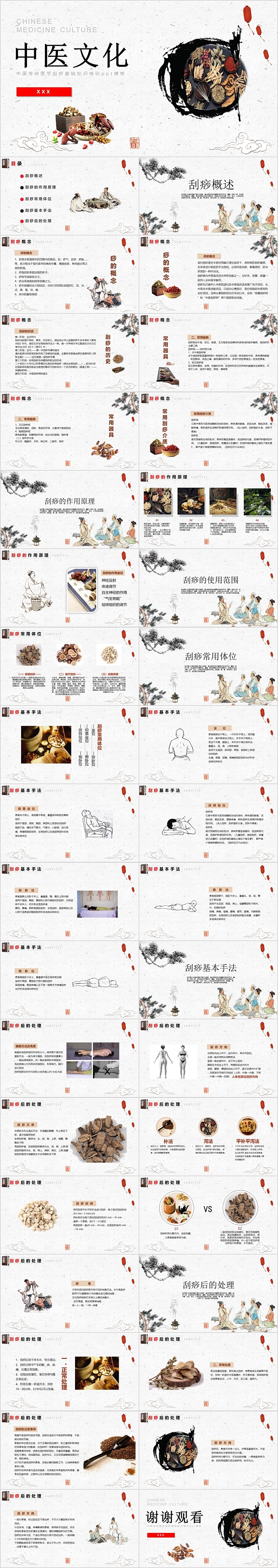 传统中国风中医文化模板