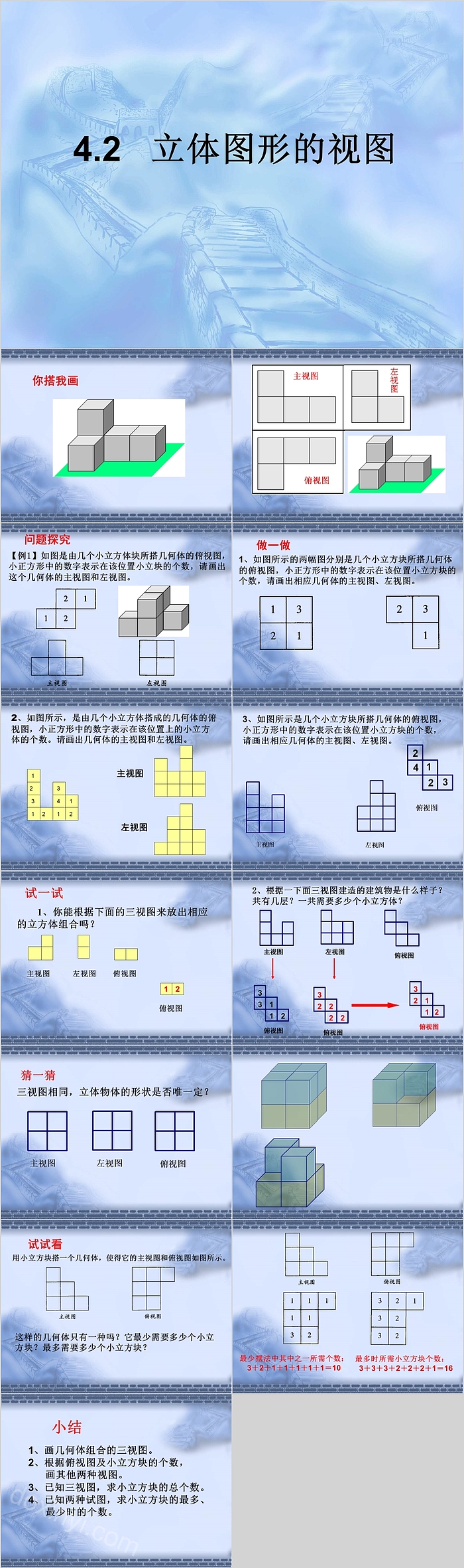 初中数学立体图形的视图课件