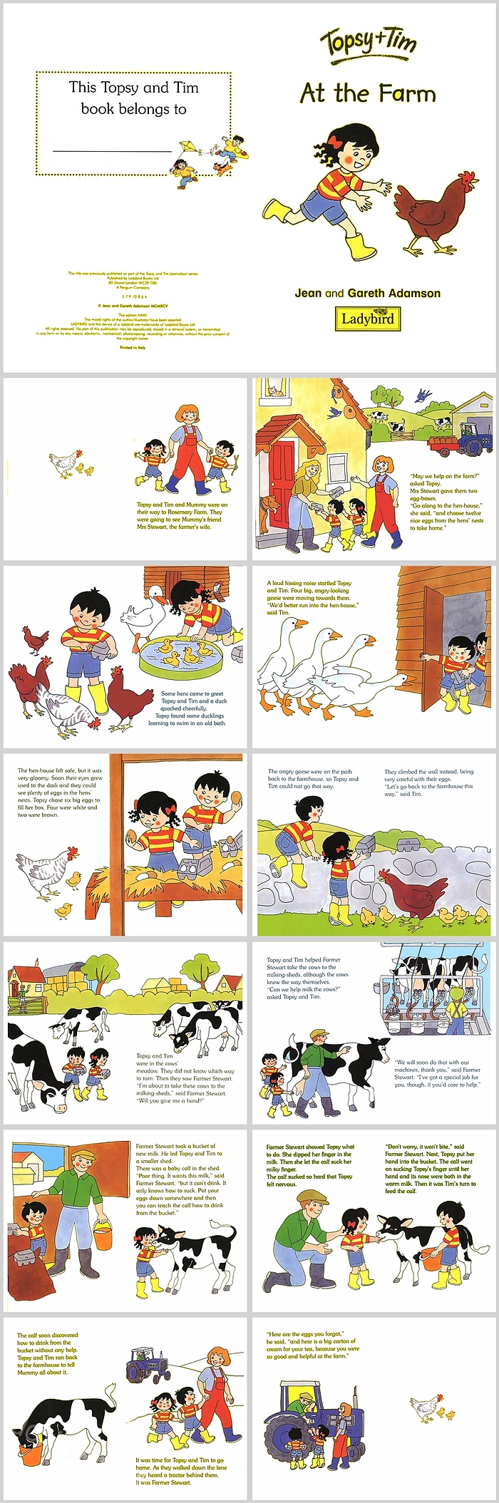 经典英文绘本Ladybird - Topsy Tim Books - At the Farm