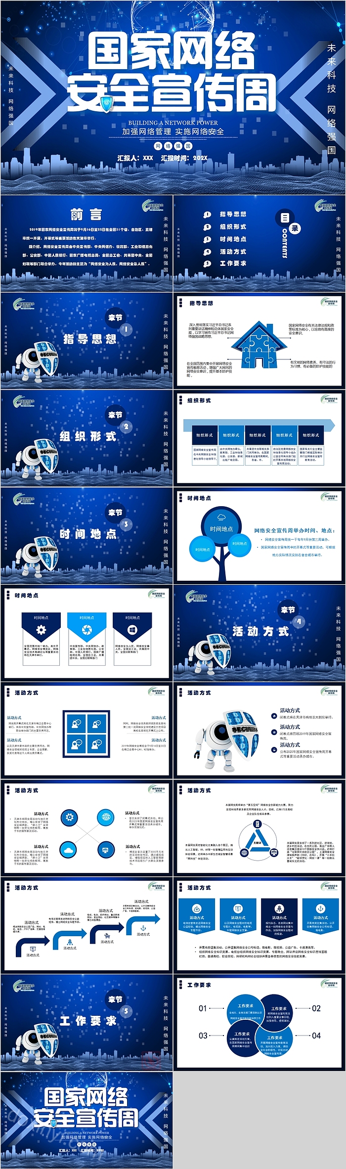 加强网络管理实施网络安全国家网络安全宣传周PPT