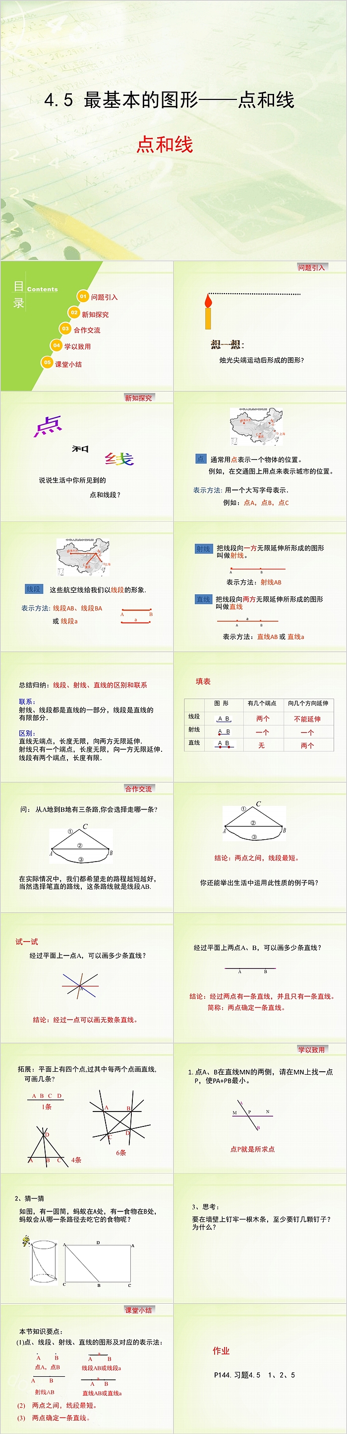 七年级数学最基本的图形PPT