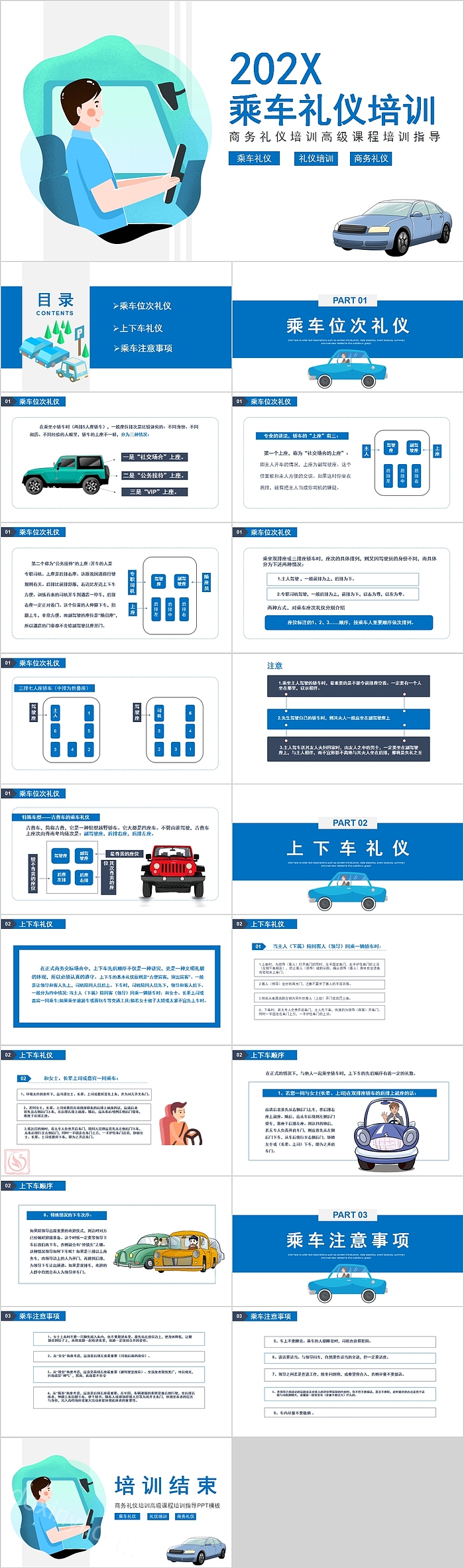 乘车礼仪培训商务礼仪培训高级课程培训指导PPT