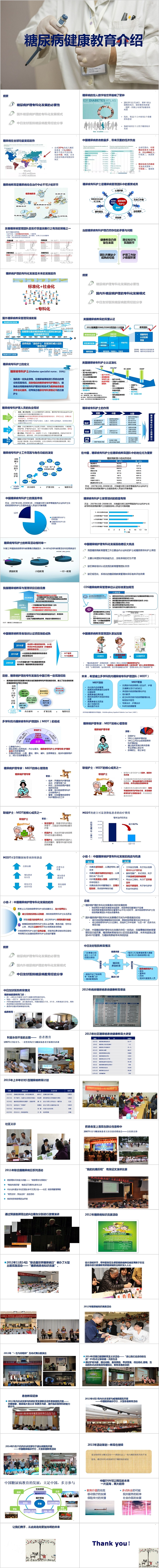 简约清新糖尿病健康教育介绍PPT模板