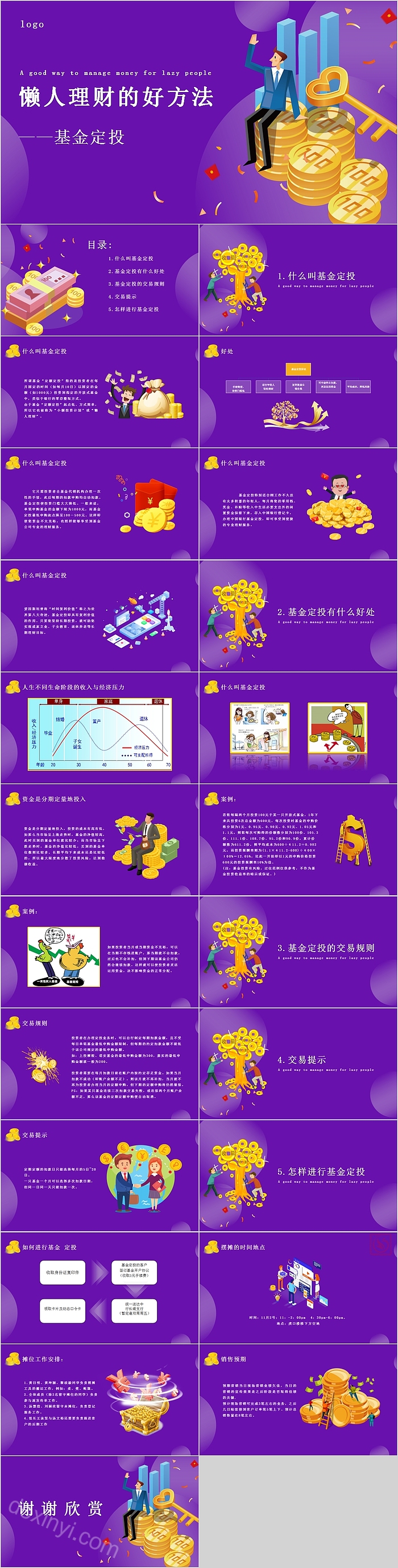 懒人理财的好方法基金定投PPT