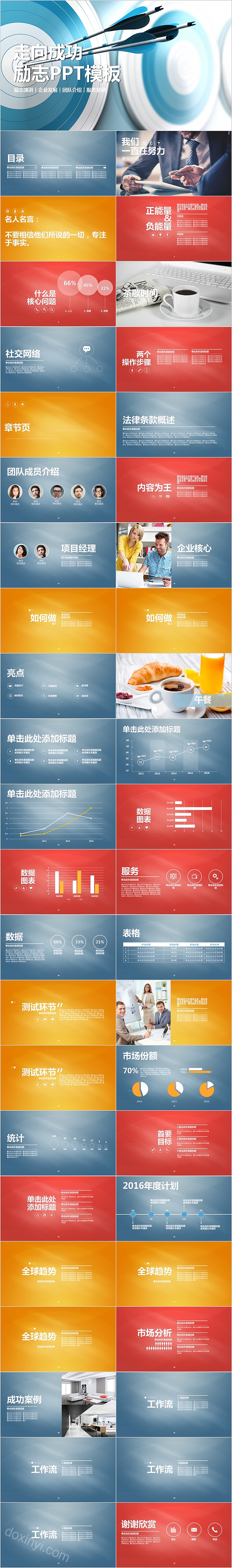 创意励志正能量主题教育班会PPT模板