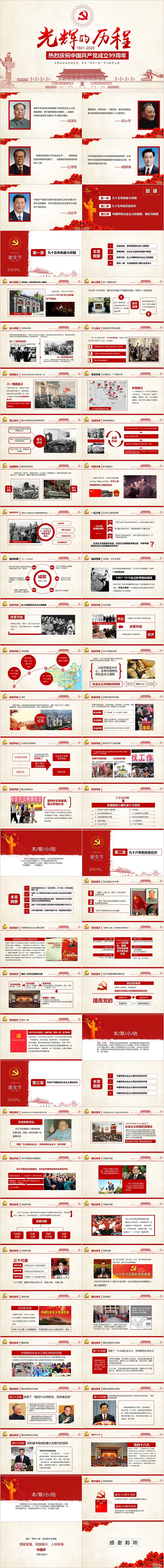光辉的历程热烈庆祝中国共产党成立99周年