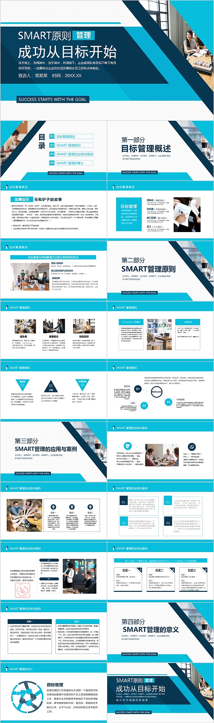 SMART原则管理成功从目标开始PPT