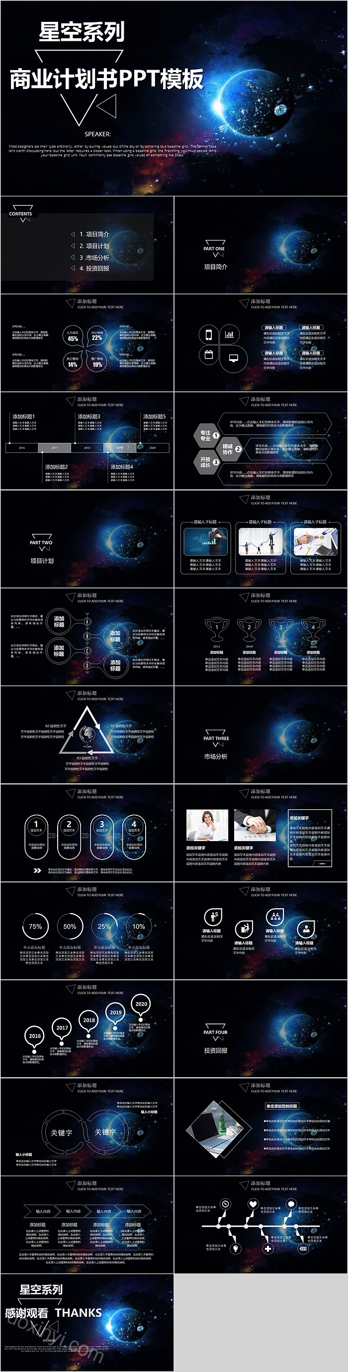 星空系列商业计划书模板