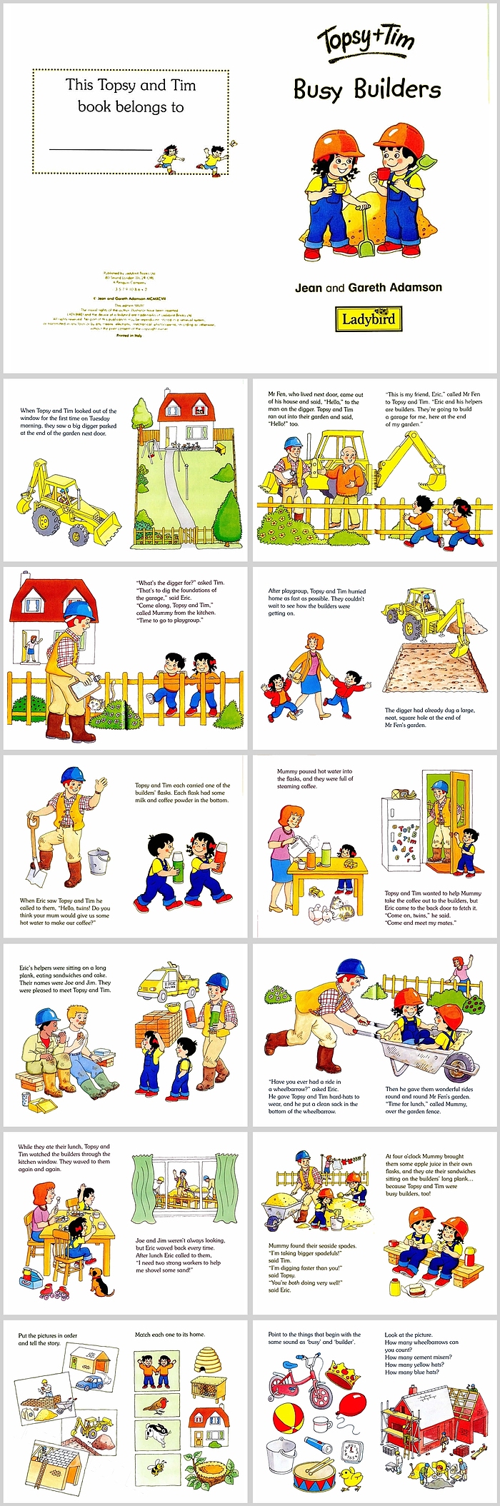 Ladybird - Topsy Tim Books - Busy Builders英文绘本故事PPT