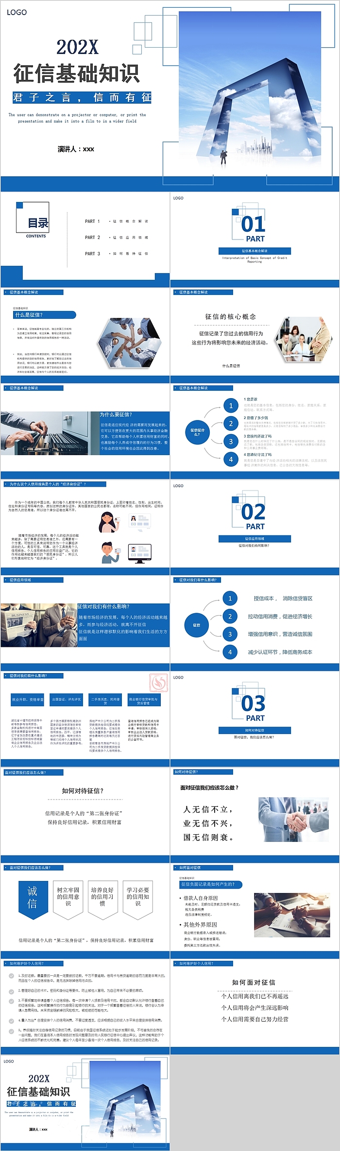 征信基础知识征信主题班会PPT