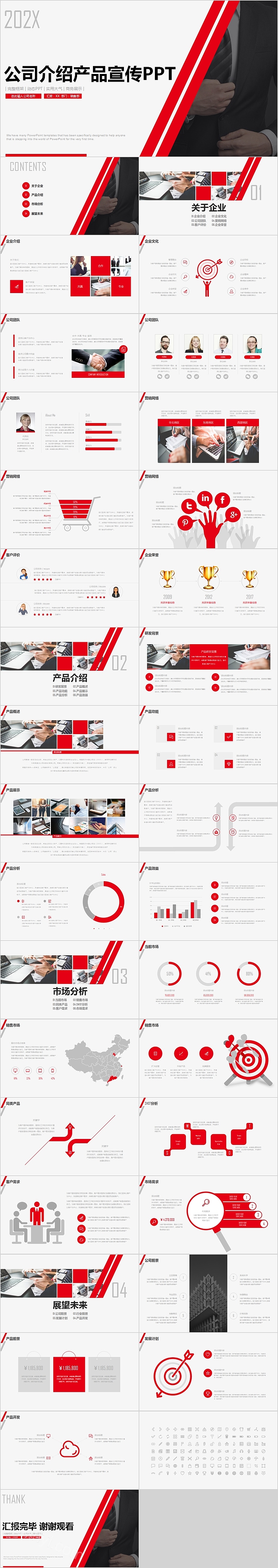 框架完整公司介绍产品宣传PPT