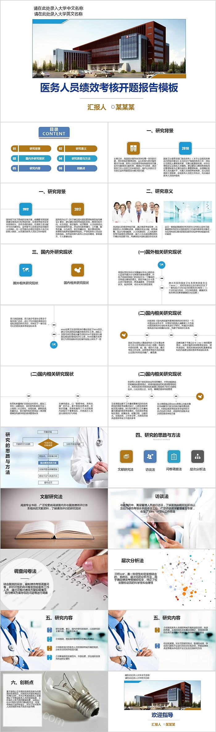 医务人员绩效考核开题报告模板