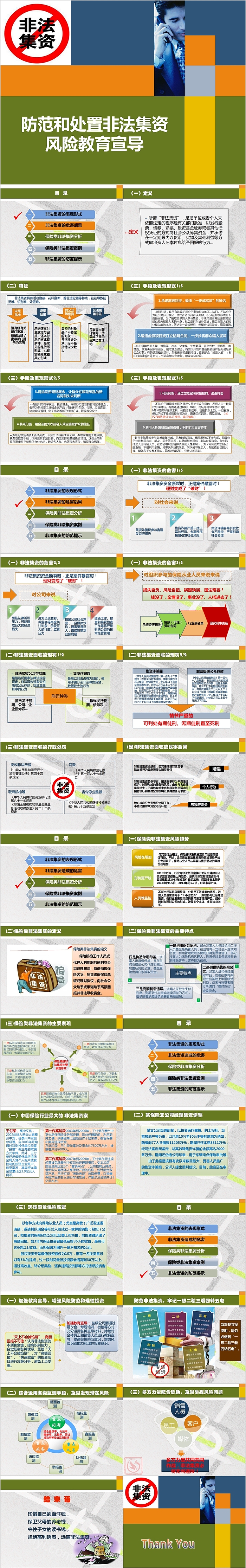 防范和处置非法集资风险教育宣导PPT模板