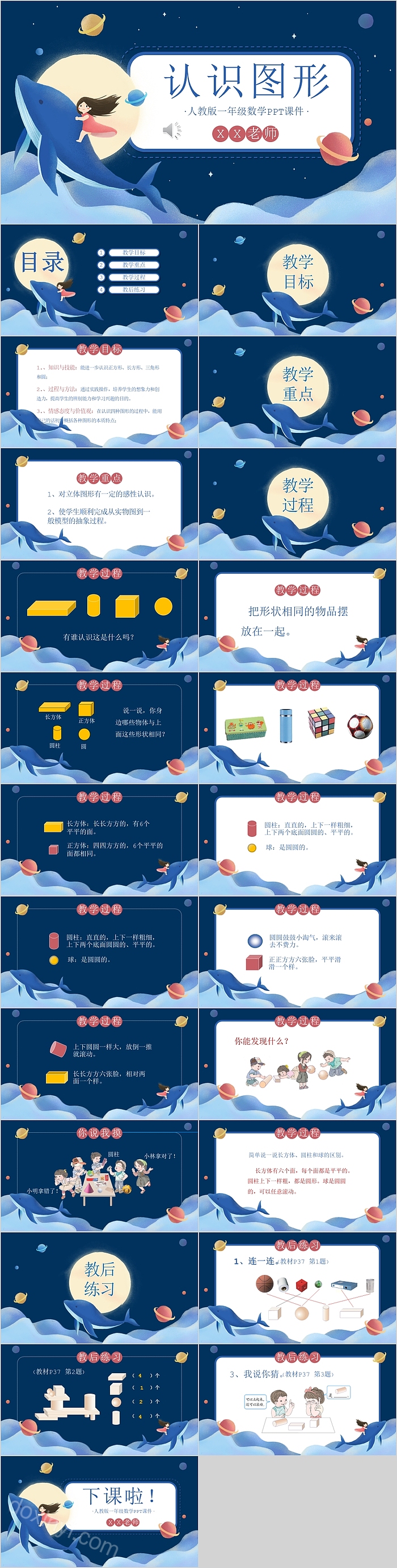 认识图形人教版一年级数学PPT课件