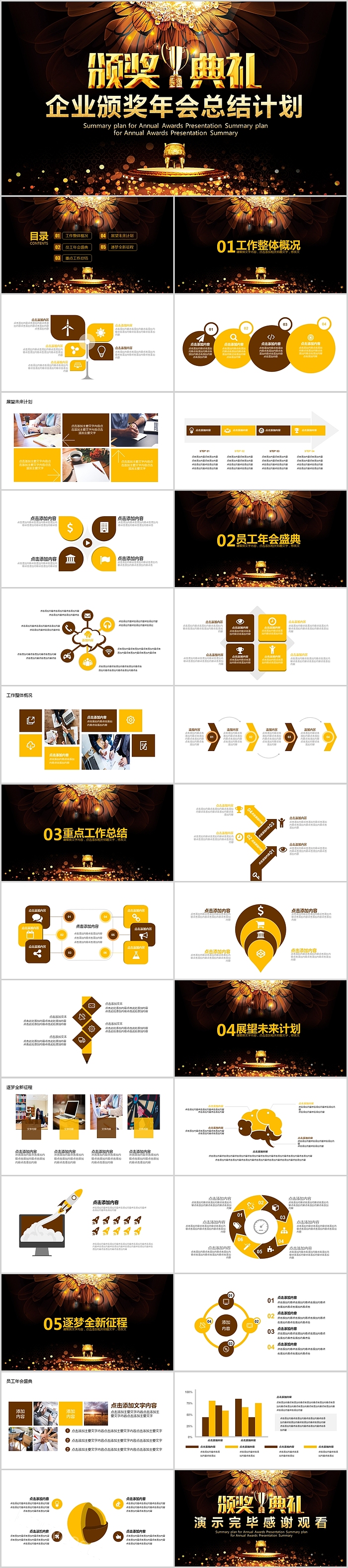 颁奖典礼企业颁奖年会总结计划