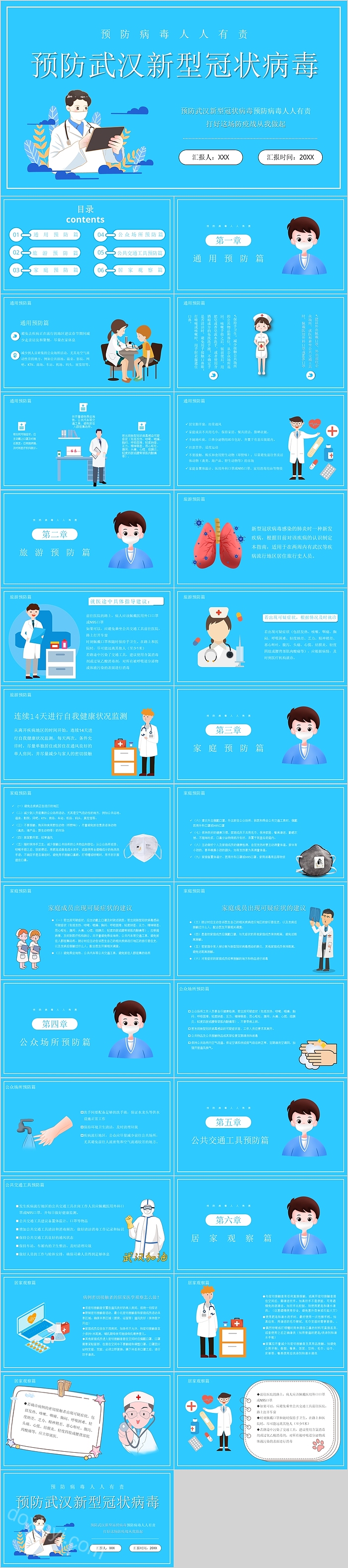 预防武汉新型冠状病毒PPT