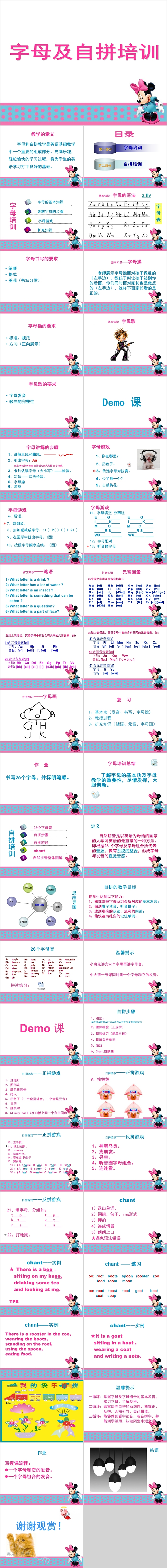 字母及自拼培训教学课件PPT