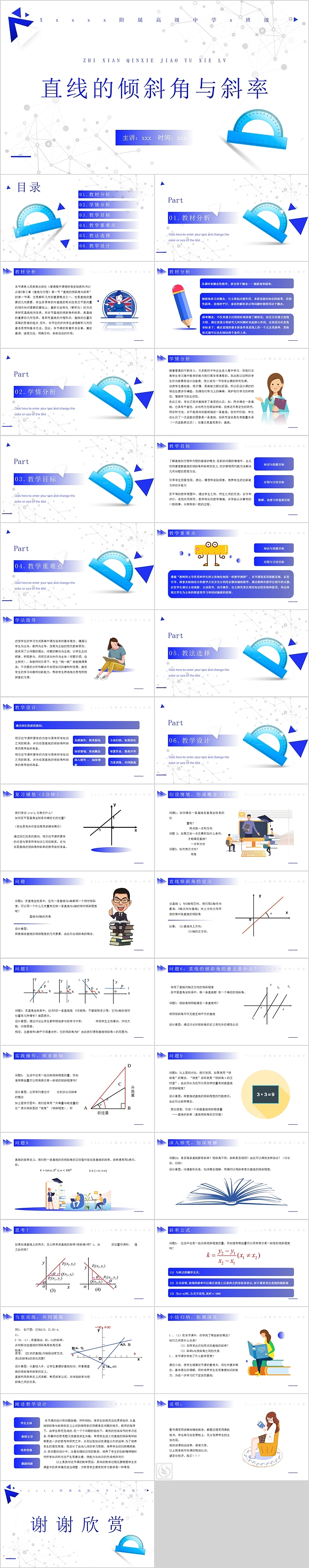 直线的倾斜角与斜率高中数学PPT课件