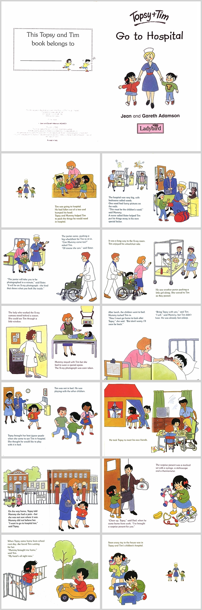 Ladybird - Topsy Tim Books - Go To Hospital英文绘本故事PPT