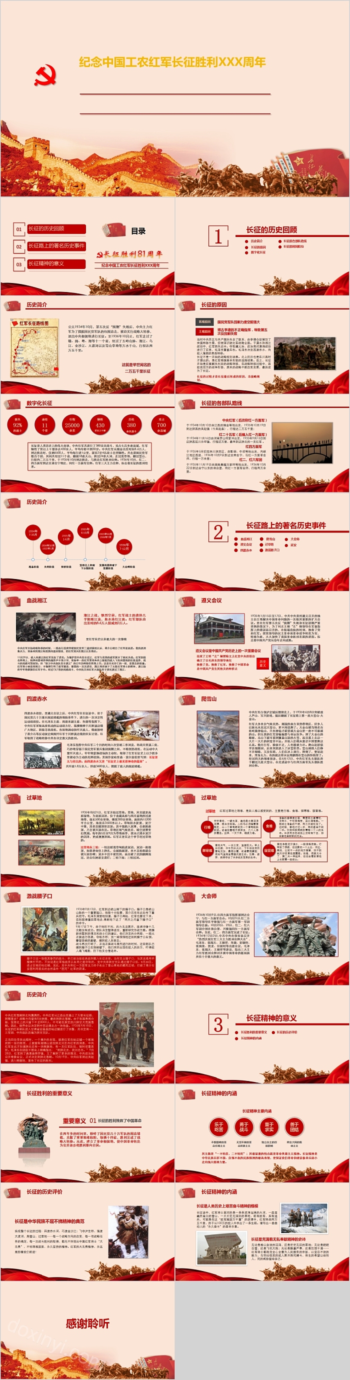 纪念中国工农红军长征胜利XXX周年